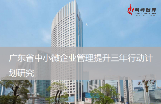 广东省中小微企业管理提升三年行动计划